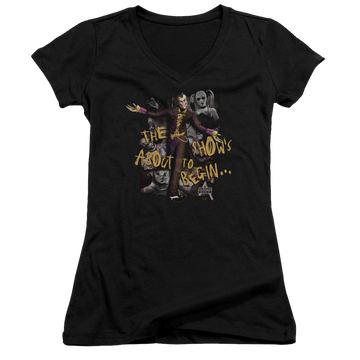 Batman - Arkham About To Begin - Juniors V-Neck T-Shirt Juniors V-Neck T-Shirt Batman   