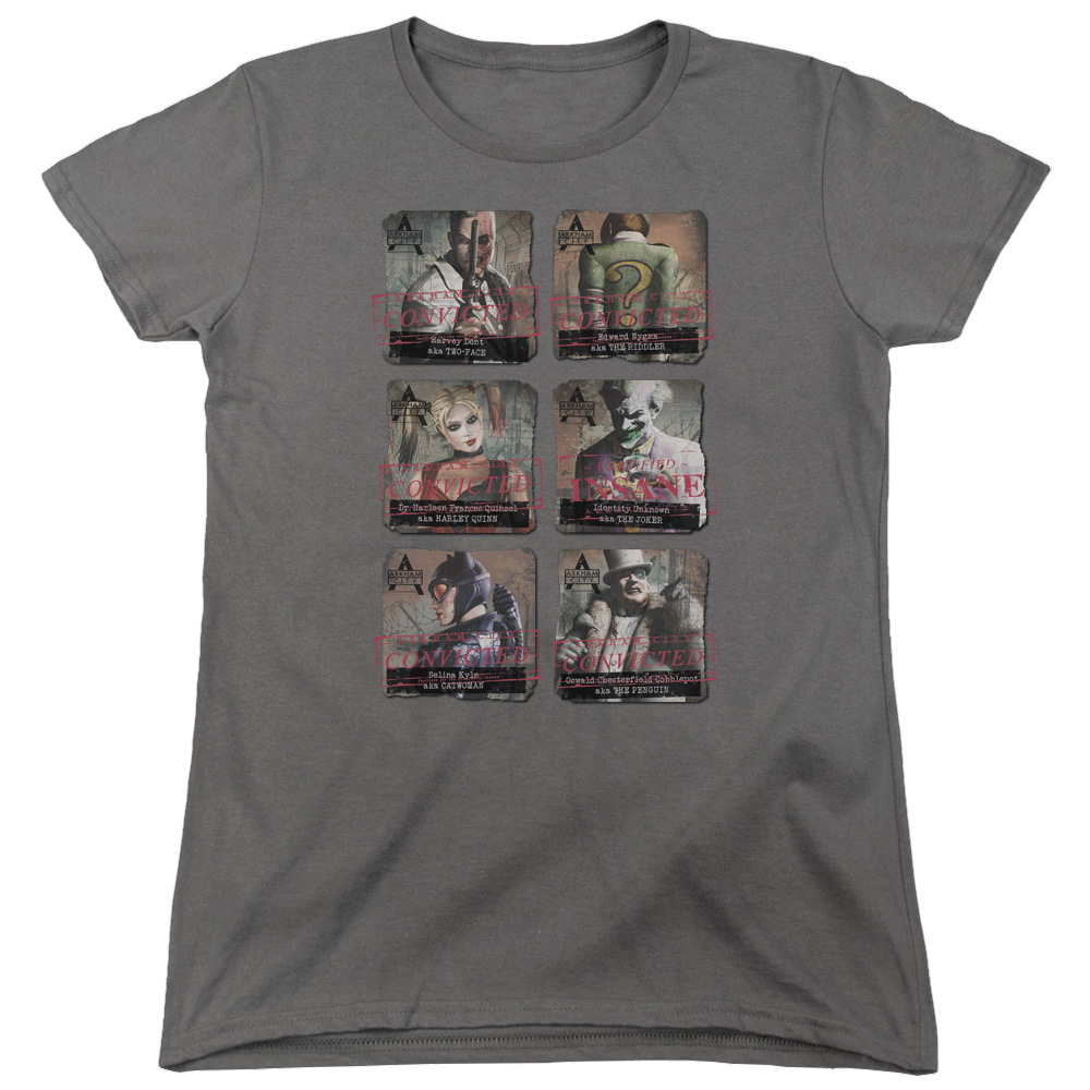 Batman - Arkham Arkham Lineup - Women's T-Shirt Women's T-Shirt Batman   