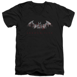 Batman - Arkham Bat Fill - Men's V-Neck T-Shirt Men's V-Neck T-Shirt Batman   