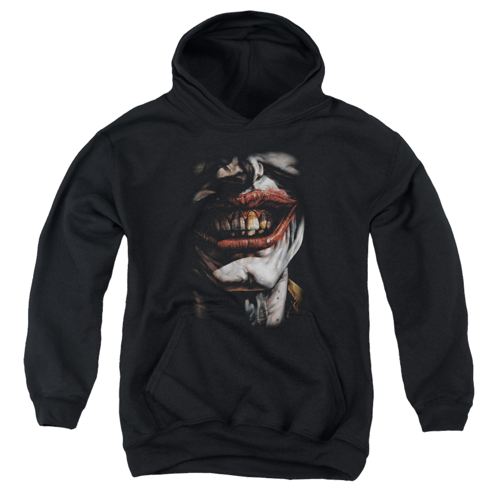 DC Batman Smile Of Evil - Youth Hoodie Youth Hoodie (Ages 8-12) Batman   