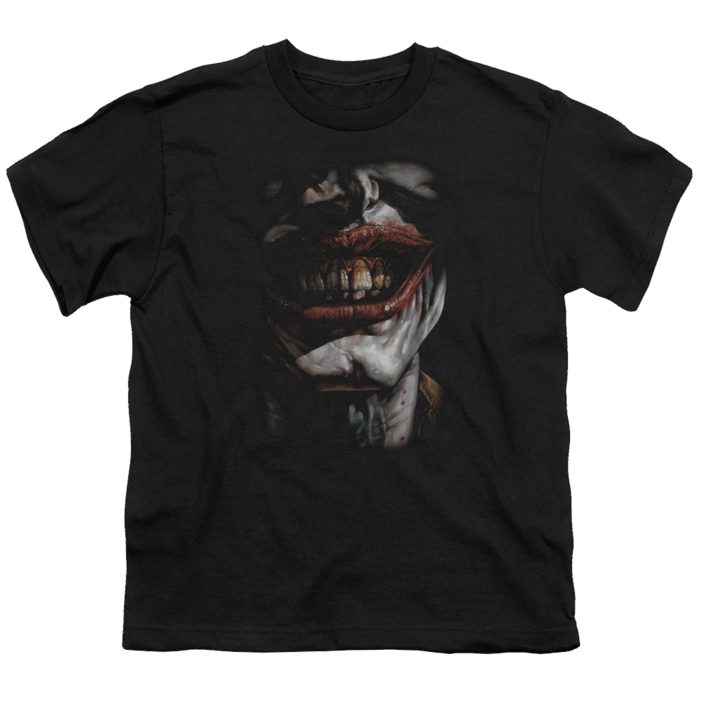 DC Batman Smile Of Evil - Youth T-Shirt Youth T-Shirt (Ages 8-12) Batman   