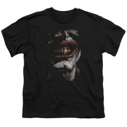 DC Batman Smile Of Evil - Youth T-Shirt Youth T-Shirt (Ages 8-12) Batman   