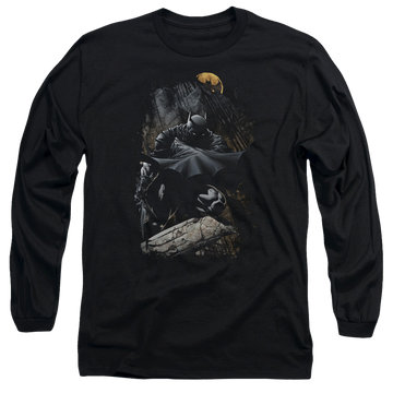 DC Batman Sweeping Cape - Men's Long Sleeve T-Shirt Men's Long Sleeve T-Shirt Batman   