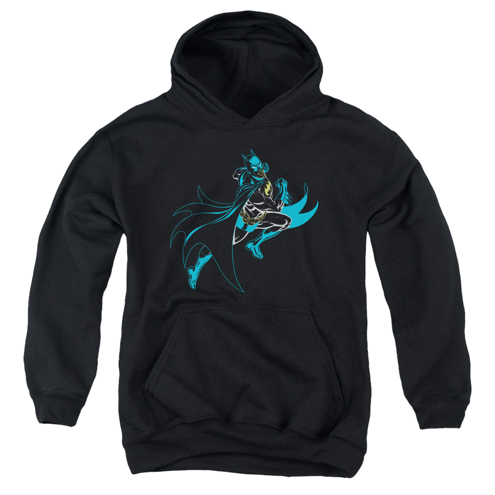 DC Batman Neon Batman - Youth Hoodie Youth Hoodie (Ages 8-12) Batman   
