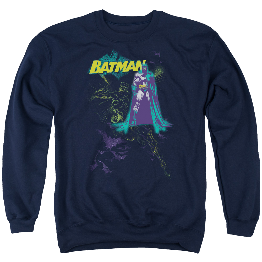 Batman Bat Spray - Men's Crewneck Sweatshirt Men's Crewneck Sweatshirt Batman   