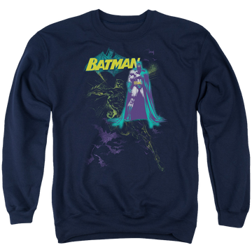 Batman Bat Spray - Men's Crewneck Sweatshirt Men's Crewneck Sweatshirt Batman   