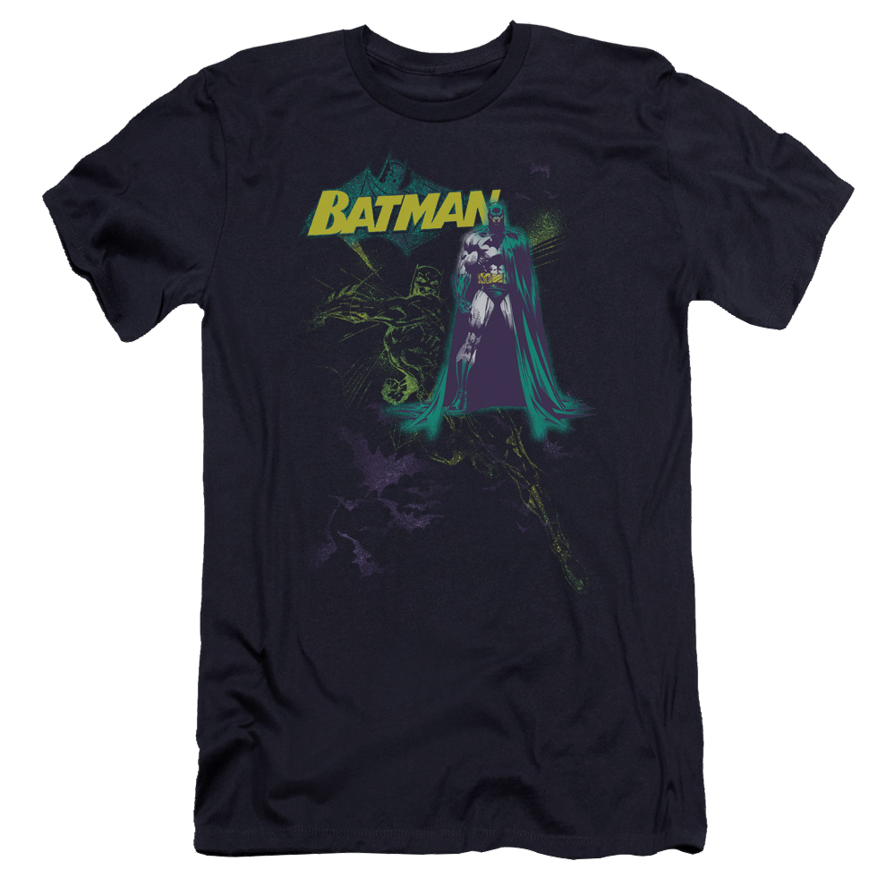 Batman Bat Spray - Men's Premium Slim Fit T-Shirt Men's Premium Slim Fit T-Shirt Batman   
