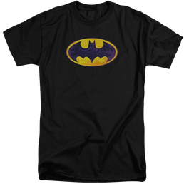 Batman Bm Neon Distress Logo - Men's Tall Fit T-Shirt Men's Tall Fit T-Shirt Batman   
