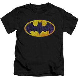 DC Batman Bm Neon Distress Logo - Kid's T-Shirt Kid's T-Shirt (Ages 4-7) Batman   