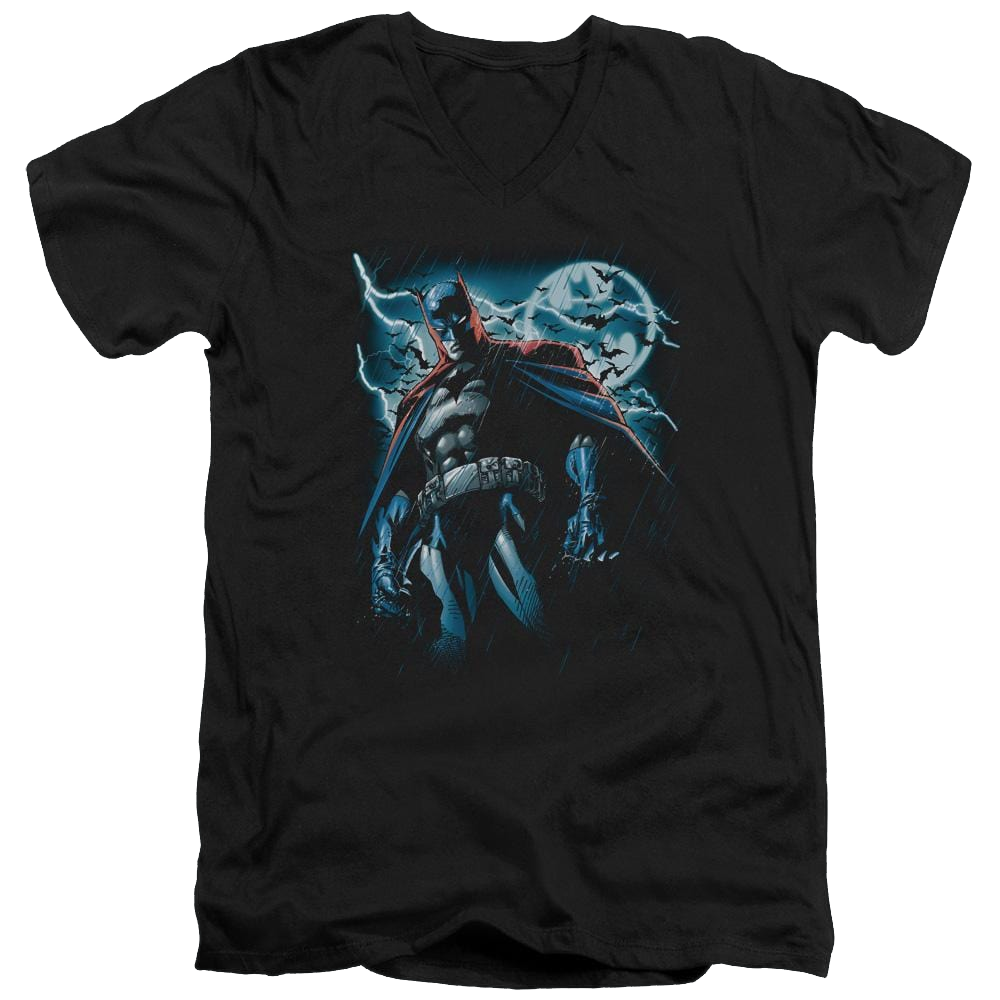 Batman Stormy Knight - Men's V-Neck T-Shirt Men's V-Neck T-Shirt Batman   
