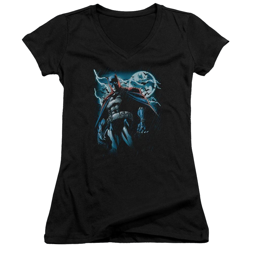 Batman Stormy Knight - Juniors V-Neck T-Shirt Juniors V-Neck T-Shirt Batman   
