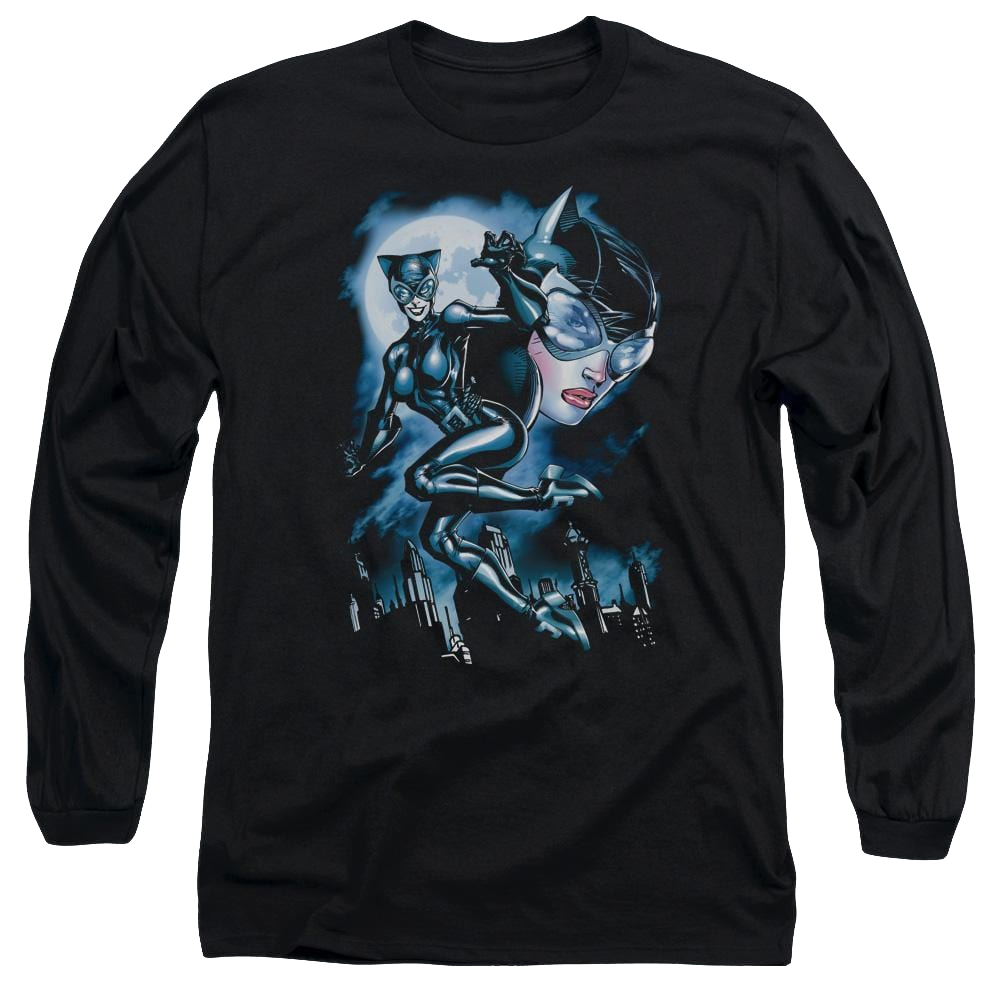 Batman Moonlight Cat - Men's Long Sleeve T-Shirt Men's Long Sleeve T-Shirt Catwoman   