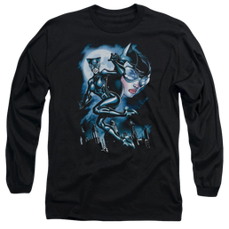 Batman Moonlight Cat - Men's Long Sleeve T-Shirt Men's Long Sleeve T-Shirt Catwoman   