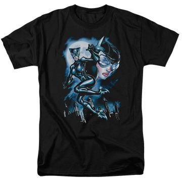 Batman Moonlight Cat - Men's Regular Fit T-Shirt Men's Regular Fit T-Shirt Catwoman   