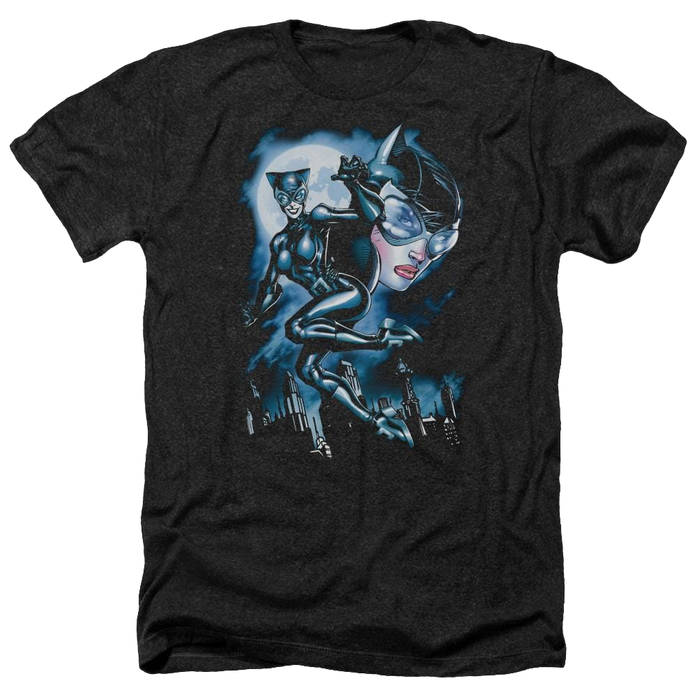 Batman Moonlight Cat - Men's Heather T-Shirt Men's Heather T-Shirt Catwoman   