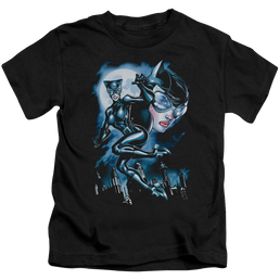 Catwoman Moonlight Cat - Kid's T-Shirt Kid's T-Shirt (Ages 4-7) Catwoman   