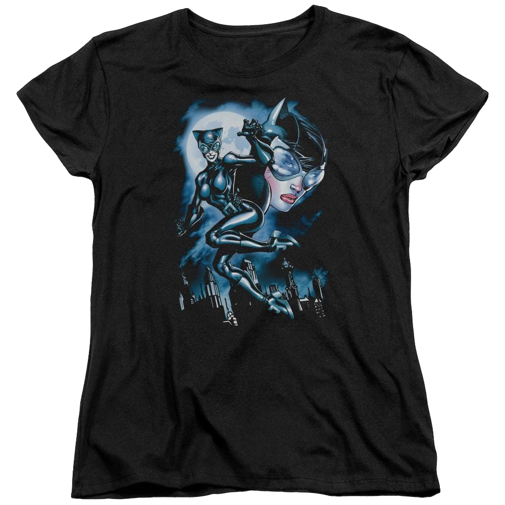 Batman Moonlight Cat - Women's T-Shirt Women's T-Shirt Catwoman   