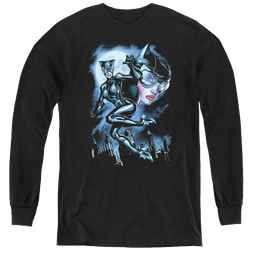 Catwoman Moonlight Cat - Youth Long Sleeve T-Shirt Youth Long Sleeve T-Shirt Catwoman   
