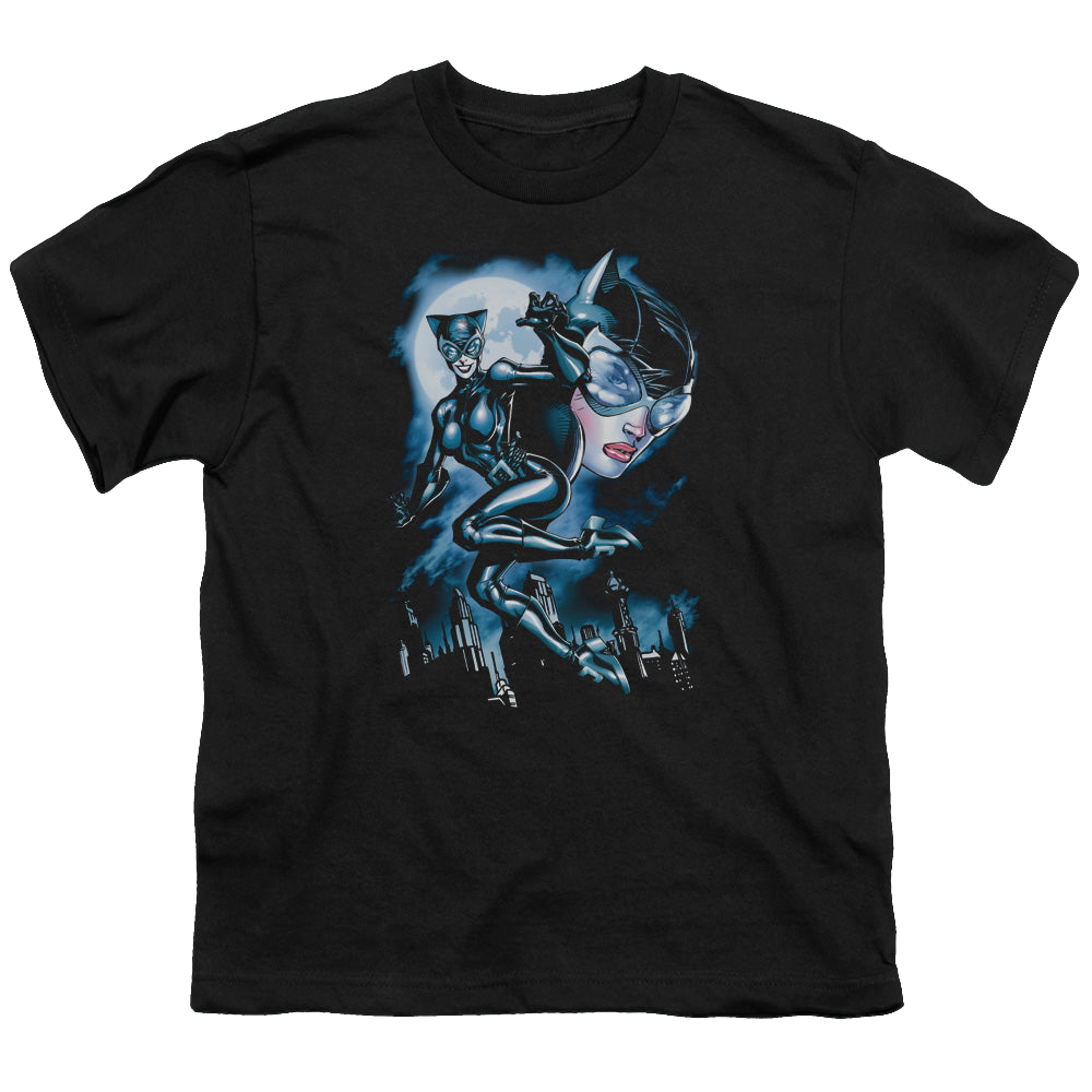 Catwoman Moonlight Cat - Youth T-Shirt Youth T-Shirt (Ages 8-12) Catwoman   
