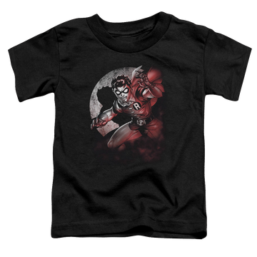 Black toddler t-shirt with Batman Robin Spotlight graphic