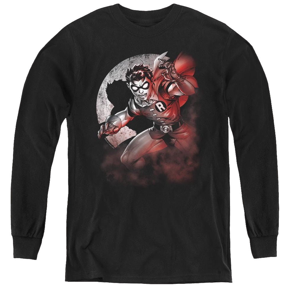 Robin Robin Spotlight - Youth Long Sleeve T-Shirt Youth Long Sleeve T-Shirt Batman   