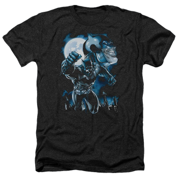 Batman Moonlight Bat - Men's Heather T-Shirt Men's Heather T-Shirt Batman   