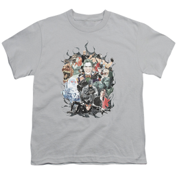 DC Batman Cape Of Villians - Youth T-Shirt Youth T-Shirt (Ages 8-12) Batman   