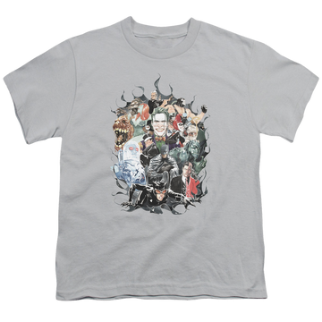 DC Batman Cape Of Villians - Youth T-Shirt Youth T-Shirt (Ages 8-12) Batman   