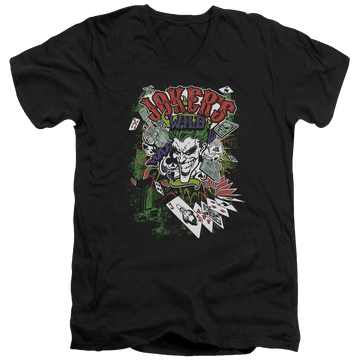 Batman Jokers Wild - Men's V-Neck T-Shirt Men's V-Neck T-Shirt Joker   