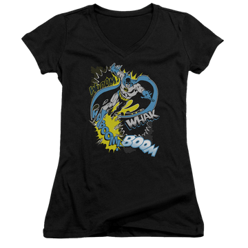 Batman Bat Effects - Juniors V-Neck T-Shirt Juniors V-Neck T-Shirt Batman   