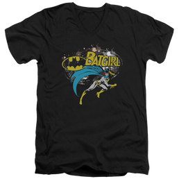 Batman Batgirl Halftone - Men's V-Neck T-Shirt Men's V-Neck T-Shirt Batman   