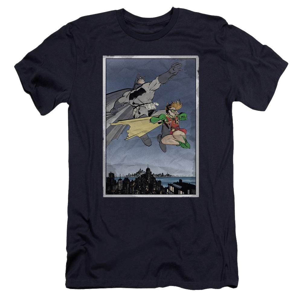 Batman Dkr Duo - Men's Premium Slim Fit T-Shirt Men's Premium Slim Fit T-Shirt Batman   