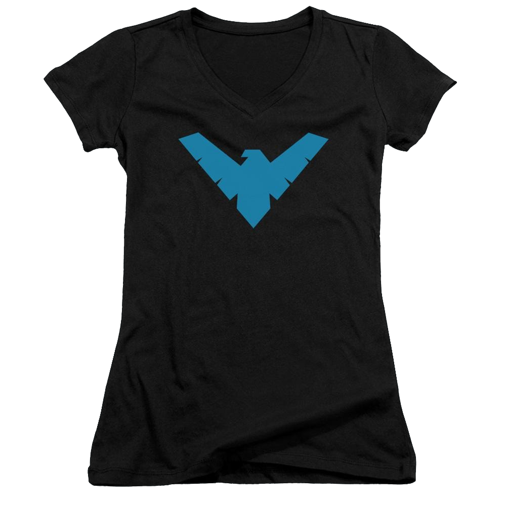 Batman Nightwing Symbol - Juniors V-Neck T-Shirt Juniors V-Neck T-Shirt Nightwing   