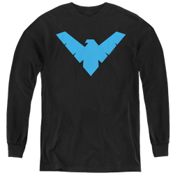 Nightwing Nightwing Symbol - Youth Long Sleeve T-Shirt Youth Long Sleeve T-Shirt Nightwing   