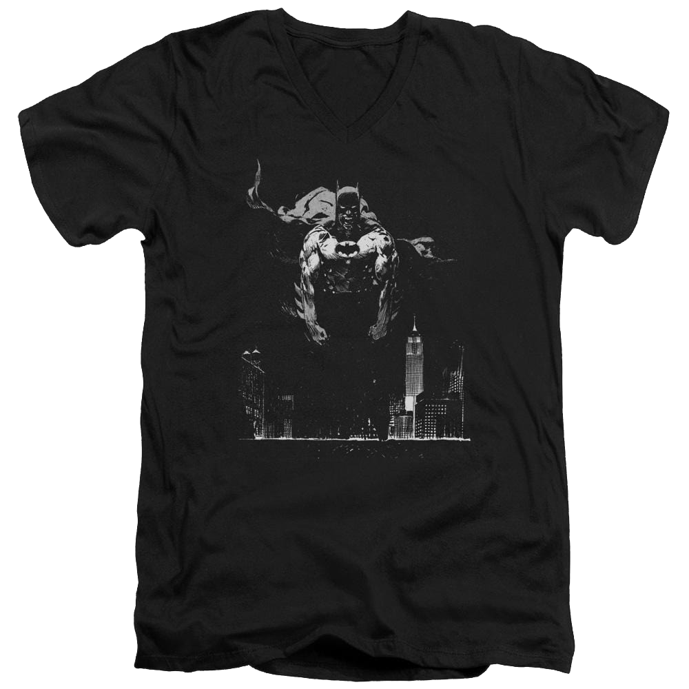Batman Dirty City - Men's V-Neck T-Shirt Men's V-Neck T-Shirt Batman   