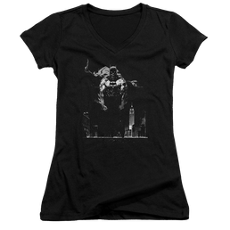Batman Dirty City - Juniors V-Neck T-Shirt Juniors V-Neck T-Shirt Batman   