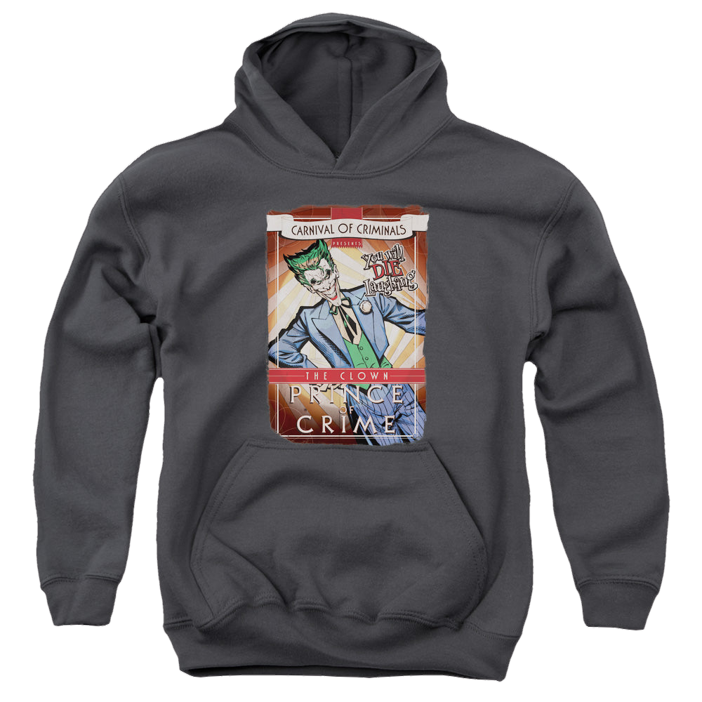 DC Batman Clown Prince - Youth Hoodie Youth Hoodie (Ages 8-12) Batman   