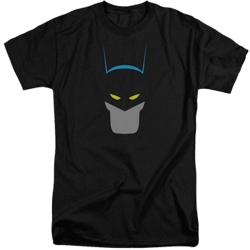 Black men's tall fit t-shirt with Batman Simplified graphic