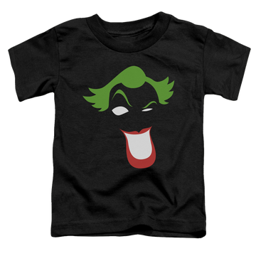 Black toddler t-shirt with Joker Simplified graphic