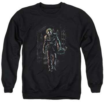 Batman Joker Leaves Arkham - Men's Crewneck Sweatshirt Men's Crewneck Sweatshirt Joker   