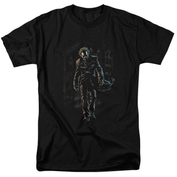 Batman Joker Leaves Arkham - Men's Regular Fit T-Shirt Men's Regular Fit T-Shirt Joker   