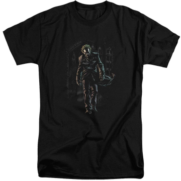 Batman Joker Leaves Arkham - Men's Tall Fit T-Shirt Men's Tall Fit T-Shirt Joker   