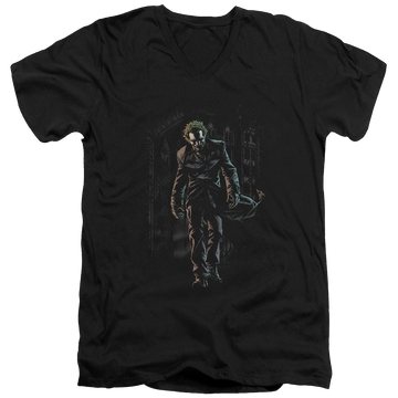 Batman Joker Leaves Arkham - Men's V-Neck T-Shirt Men's V-Neck T-Shirt Joker   