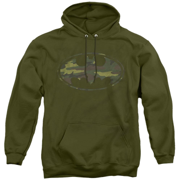 Dc Batman Distressed Camo Shield - Pullover Hoodie Pullover Hoodie Batman   