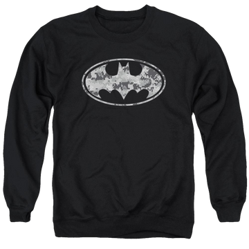 Batman Urban Camo Shield - Men's Crewneck Sweatshirt Men's Crewneck Sweatshirt Batman   