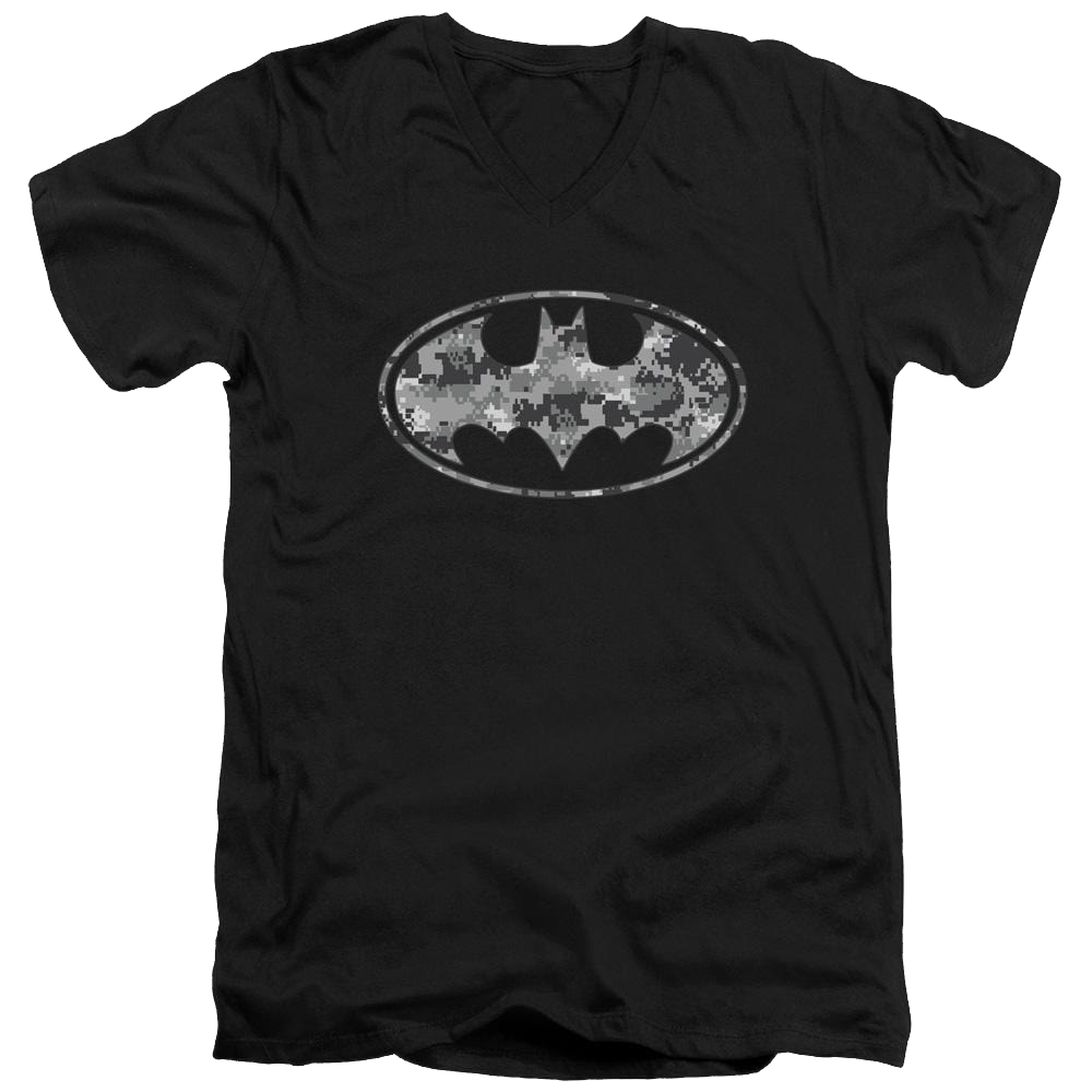 Batman Urban Camo Shield - Men's V-Neck T-Shirt Men's V-Neck T-Shirt Batman   