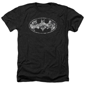 Batman Urban Camo Shield - Men's Heather T-Shirt Men's Heather T-Shirt Batman   