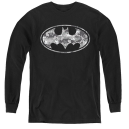 Dc Batman Urban Camo Shield - Youth Long Sleeve T-Shirt Youth Long Sleeve T-Shirt Batman   