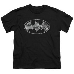 DC Batman Urban Camo Shield - Youth T-Shirt Youth T-Shirt (Ages 8-12) Batman   