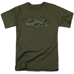 Dc Batman Marine Camo Shield - Men's Regular Fit T-Shirt Men's Regular Fit T-Shirt Batman   